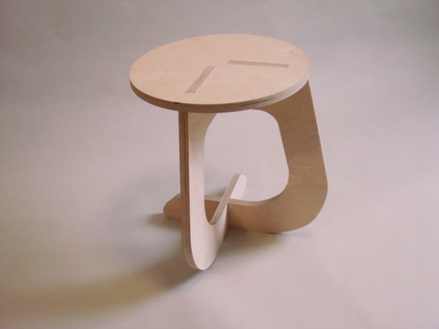 Stool by James McBennett James McBennett, co-founder of Fabsie is now working with The Living Furniture Project