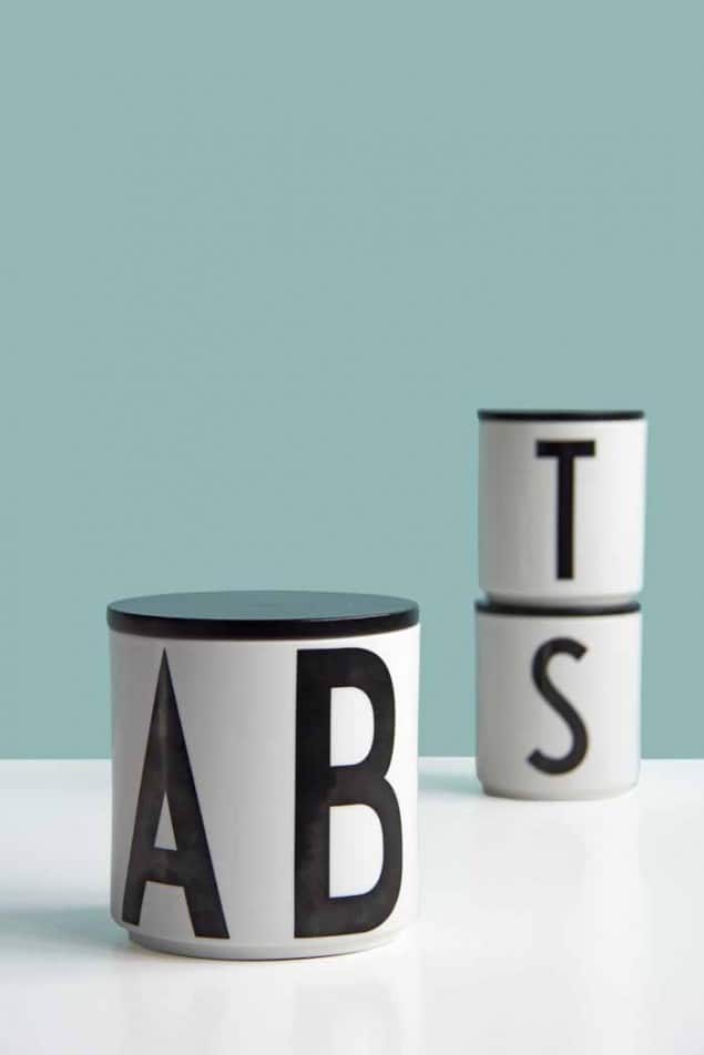 Design Letters Arne Jacobsen vintage letters - Multi jars with lids