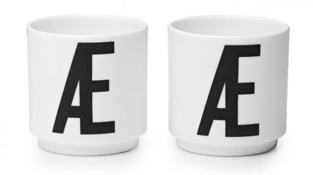 Design Letters & Friends Arne Jacobsen Vintage ABC Egg Cups  (Danish letters)