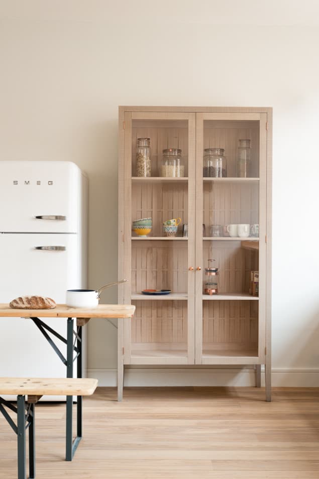 The Clerkenwell Apartment features the Sebastian Cox Kitchen range by deVOL. The industrial style open space contains the understated, handmade kitchen that deVOL founder Paul O’Leary describes as "Urban Rustic; it brings a little bit of woodland into the city, with some style.”