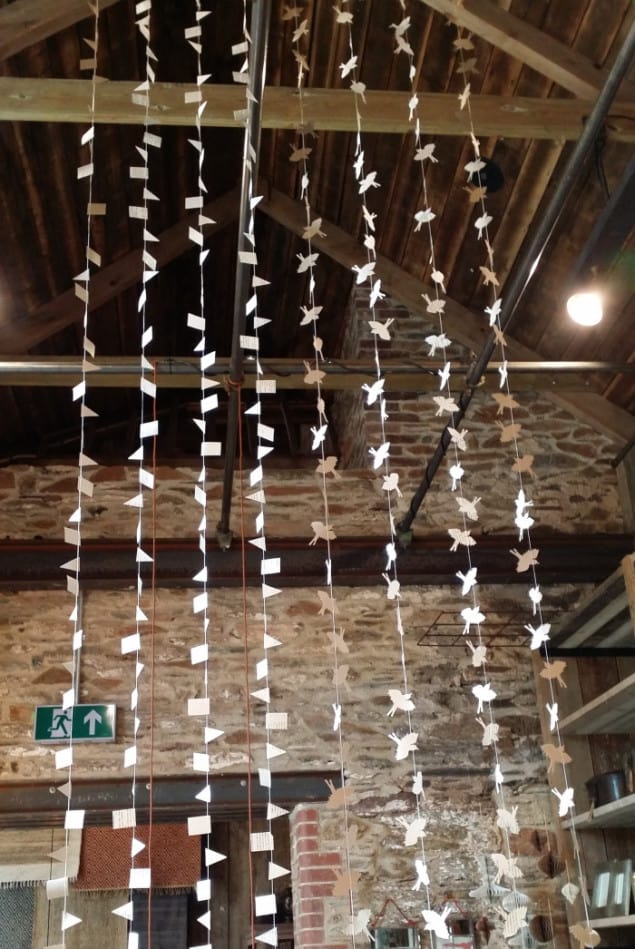 Paper hanging Decorations at Nkuku Lifestyle Store