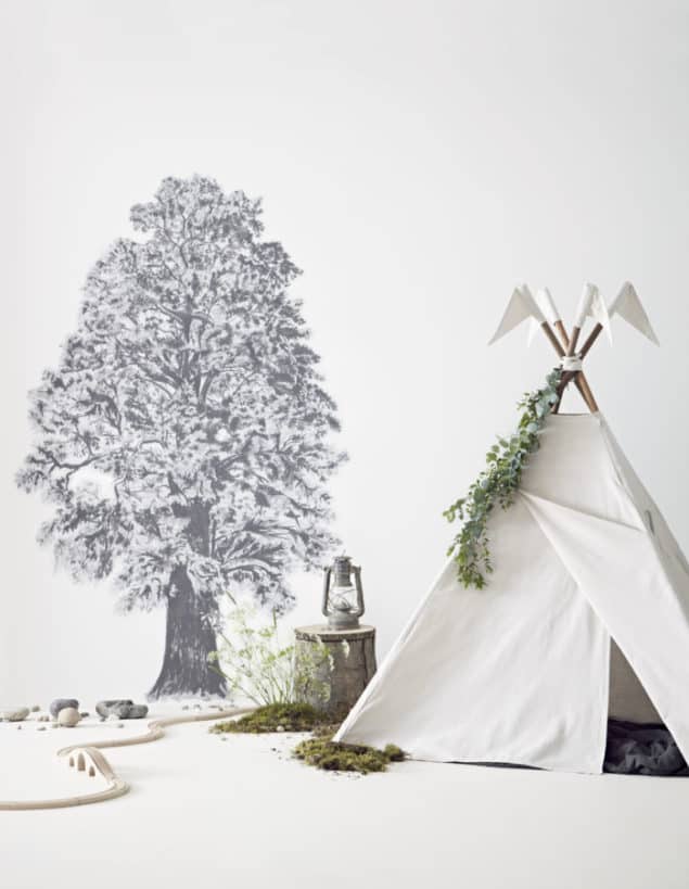 sian zeng hua trees london tree fabric sticker