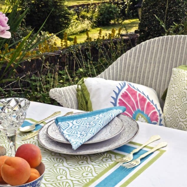 Turquoise napkins East London Parasols